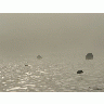 Photo Lake Rocks In Morning Mist Landscape