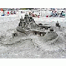 Photo Small Sand Castle Building