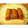 Photo Small Chicken Eggrolls Food