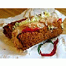 Photo Small Quiznos Sub Sandwich Food title=
