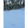 Photo Small Tracks In The Snow Landscape