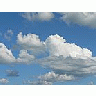 Photo Small Clouds In Blue Sky Landscape title=