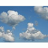 Photo Small Clouds In Blue Sky 2 Landscape title=