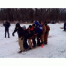 Children On Ski Waubay National Wildlife Refuge 00481 Photo Small Wildlife title=