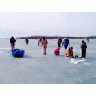 Fishing On Ice Waubay National Wildlife Refuge 00482 Photo Small Wildlife title=