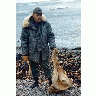 Amchitka Beachcomber With Whale Skull1966 00548 Photo Small Wildlife