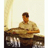 Nashua Hatchery Employee With Atlantic Salmon 00808 Photo Small Wildlife