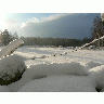 Photo Big Sunny Snowy Fields Landscape title=