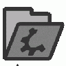 Folder Grey Open Computer