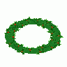 Evergreen Wreath With Large Holly 01 Decoration