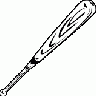 Baseball Bat Bw Ganson Recreation title=