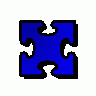 Jigsaw Blue 03 Shape