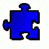 Jigsaw Blue 12 Shape