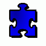 Jigsaw Blue 13 Shape