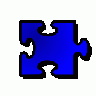 Jigsaw Blue 14 Shape