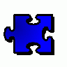 Jigsaw Blue 16 Shape