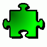 Jigsaw Green 08 Shape