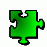 Jigsaw Green 10 Shape