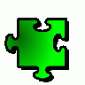 Jigsaw Green 11 Shape title=