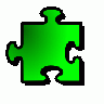 Jigsaw Green 12 Shape title=
