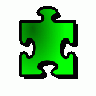 Jigsaw Green 13 Shape title=