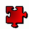 Jigsaw Red 10 Shape title=