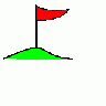 Golf Flag In Hole On Gr 01 Symbol