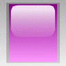 Led Rectangular V Purple Symbol