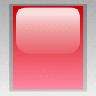Led Rectangular V Red Symbol title=