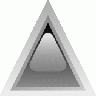 Led Triangular 1 Black Symbol