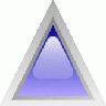 Led Triangular 1 Blue Symbol