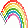 Leds And Rainbow Symbol