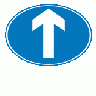 Ahead Only Symbol